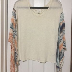 *SOLD* Ella Moss tribal print shirt size M